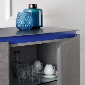 Aparador Cosmopolitan 120 Alto de Bontempi. Muebles para salón de diseño italiano.