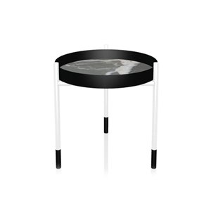 Mesa Auxiliar Planet Mármol de Bontempi. Mesas auxiliares modernas de diseño italiano.