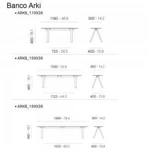Banco Arki de Pedrali. Bancos de diseño. Bancos de acero para contract.