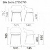 Sillón Babila 2735/2745 de Pedrali. Sillas de diseño. Sillas de polipropileno.