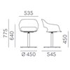 Sillón Babila 2765/2766 de Pedrali. Sillas de diseño. Sillas para comedor.