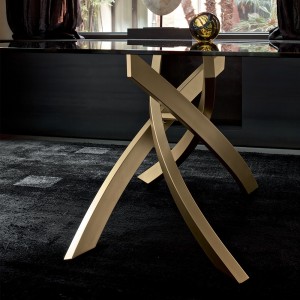 Mesa Artistico Cristal de Bontempi. Mesas para comedor de diseño italiano.