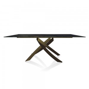 Mesa Artistico Fija Cerámica de Bontempi. Muebles modernos italianos.