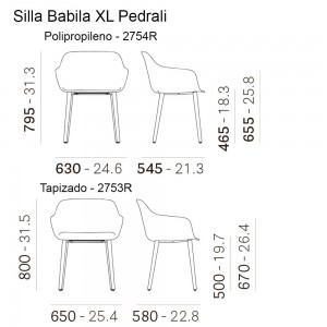 Sillón Babila XL 2754 de Pedrali. Sillones de diseño. Sillones modernos para salón.