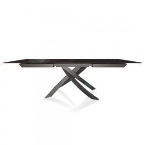 Mesa Artistico Extensible Cristal de Bontempi. Muebles modernos italianos.