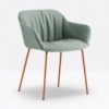 Sillón Babila XL Acero de Pedrali. Sillones de diseño. Sillones modernos de salón.