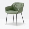 Sillón Babila XL Acero de Pedrali. Sillones de diseño. Sillones modernos de salón.