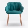 Sillón Babila XL Acero de Pedrali. Sillones de diseño. Sillones modernos de salón.