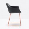 Sillón Babila XL Acero de Pedrali. Sillones de diseño. Sillones modernos de salón.