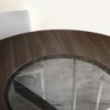 Mesa Barone Ring de Bontempi. Mesa con sobre giratorio de diseño italiano.