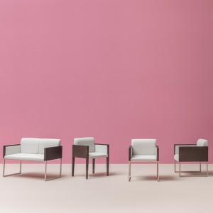 Sillón Box 742 de Pedrali. Sillones de diseño. Sillones moderno tapizados.
