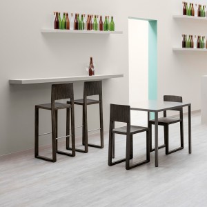 Taburete Brera con respaldo Pedrali