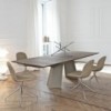 Mesa Fiandre de Bontempi. Mesas modernas para comedor de diseño italiano.