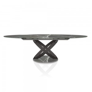 Mesa Fusion Ovalada de Bontempi. Mesas ovaladas modernas de diseño italiano.