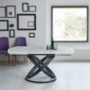 Mesa Fusion Redondeada Extensible de Bontempi. Mesas extensibles de diseño italiano.