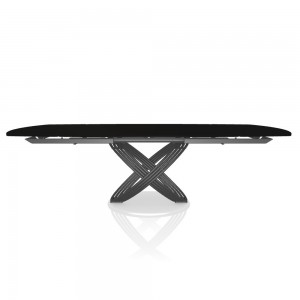 Mesa Fusion Redondeada Extensible de Bontempi. Mesas extensibles de diseño italiano.