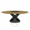 Mesa Fusión Ring de Bontempi. Mesa con sobre giratorio de diseño italiano.
