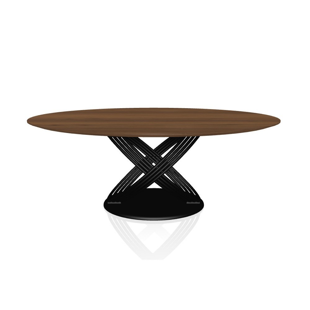 Mesa Fusion Redonda de Bontempi. Mesas redondas modernas de diseño italiano.