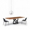 Mesa Fusion Rectangular Madera de Bontempi. Mesas de diseño italiano.