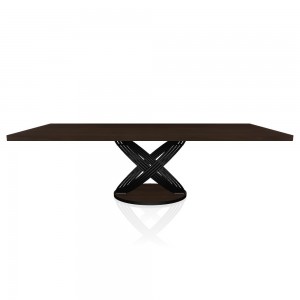 Mesa Fusion Rectangular Madera de Bontempi. Mesas de diseño italiano.