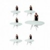Mesa Giro Extensible con patas de Bontempi.  Muebles de diseño italiano.