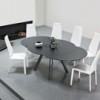 Mesa Giro Extensible con patas de Bontempi.  Muebles de diseño italiano.