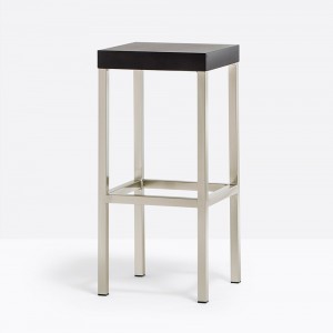 Taburete Cube Madera de Pedrali. Taburetes de diseño. Taburetes de salón.