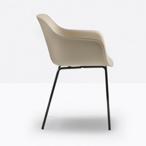 Sillón Babila XL Acero Putdoor de Pedrali. Sillones de exterior de diseño moderno.