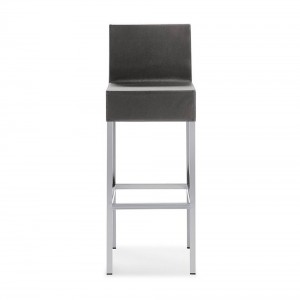 Taburete Cube XL con respaldo de Pedrali. Taburetes de diseño moderno.