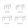 Mesa Diesis de Bontempi. Mesas modernas para comedor de diseño italiano.