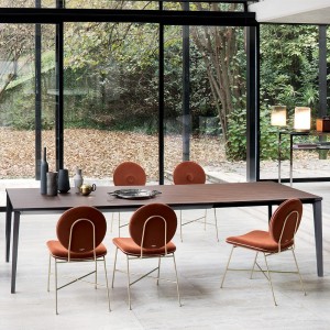 Mesa Echo Extensible In Melamina o Unicolor de Bontempi. Muebles de diseño italiano.