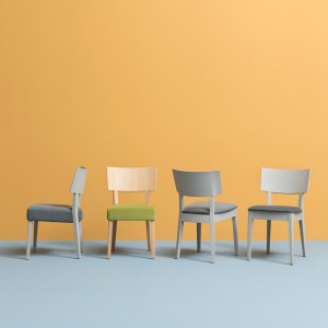 Silla Elle 452 de Pedrali. Sillas de diseño. Sillas tapizados para salón.