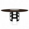 Mesa Imperial Ring de Bontempi. Mesa con sobre giratorio de diseño italiano.