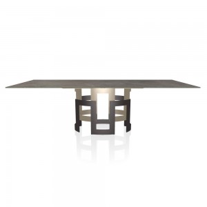 Mesa Imperial Rectangular Mármol de Bontempi. Muebles de diseño italiano.