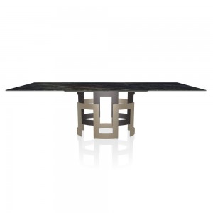 Mesa Imperial Rectangular Mármol de Bontempi. Muebles de diseño italiano.