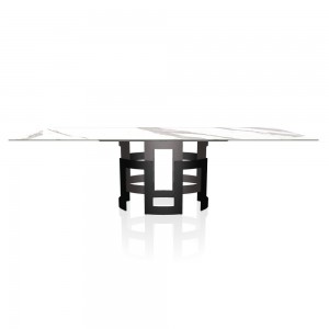 Mesa Imperial Rectangular Mármol de Bontempi. Muebles de diseño italiano.