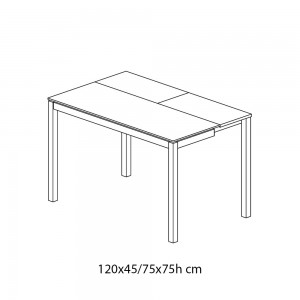 Mesa Consola Mago extensible de Bontempi. Muebles modernos italianos.