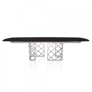 Mesa Majesty Cantos Redondeados Extensible de Bontempi. Muebles modernos italianos.
