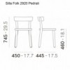 Silla Folk 2920 de Pedrali. Sillas de diseño. Sillas modernas para salón.