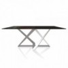 Mesa Millennium Rectangular Cristal de Bontempi. Muebles modernos italianos.