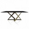 Mesa Millennium Rectangular Cristal de Bontempi. Muebles modernos italianos.