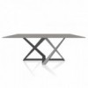 Mesa Millennium Rectangular Cristal de Bontempi. Muebles modernos italianos.