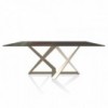 Mesa Millennium Rectangular Cristal de Bontempi. Muebles modernos italianos.