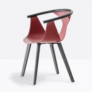 Sillón Fox 3725 de Pedrali. Sillones modernos de polipropileno para salón.