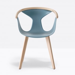Sillón Fox 3725 de Pedrali. Sillones modernos de polipropileno para salón.
