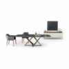 Mesa Millennium Cantos Redondeados de Bontempi. Mesas de comedor de diseño.