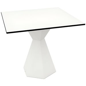Mesa Vertex Cuadrada con Luces Led y Tablero en Resina Termoestable
