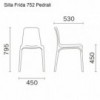 Silla Frida 752 de Pedrali. Sillas de diseño. Sillas de madera modernas.