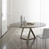 Mesa Millennium Redonda de Bontempi. Mesas de comedor modernas de diseño.
