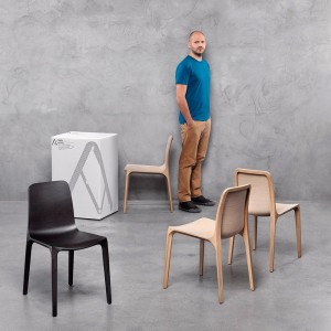 Silla Frida 752 de Pedrali. Sillas de diseño. Sillas de madera modernas.